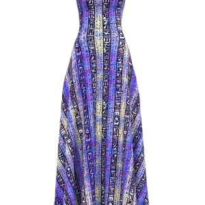 Amethyst Purple Papyrus Maxi Dress